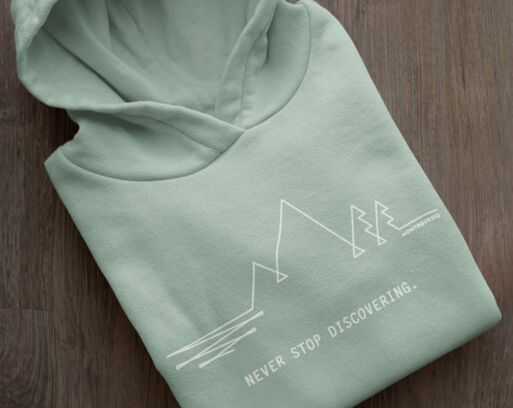 MQ NEVER STOP DISCOVERING - Organic Hoodie Unisex