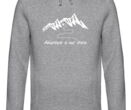 MQ ADVENTURE IS OUT THERE - Organic Hoodie Unisex - grau